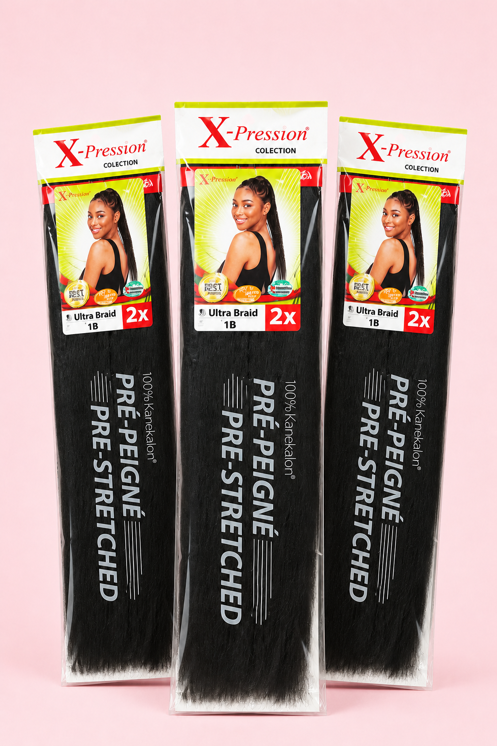 X‑Pression 1B  pré-peignées couleur
