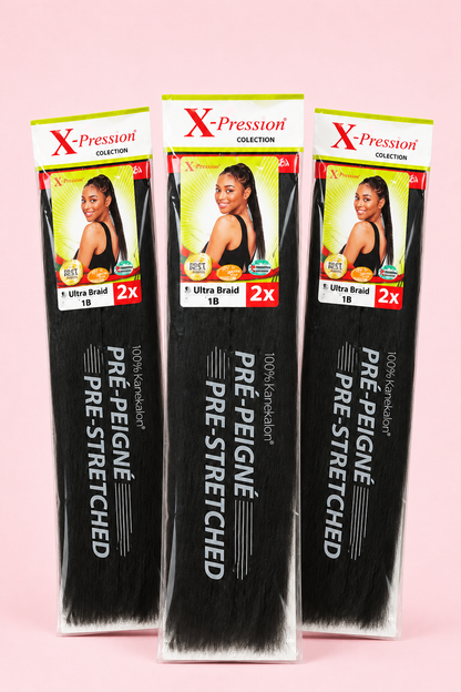 X‑Pression 1B  pré-peignées couleur