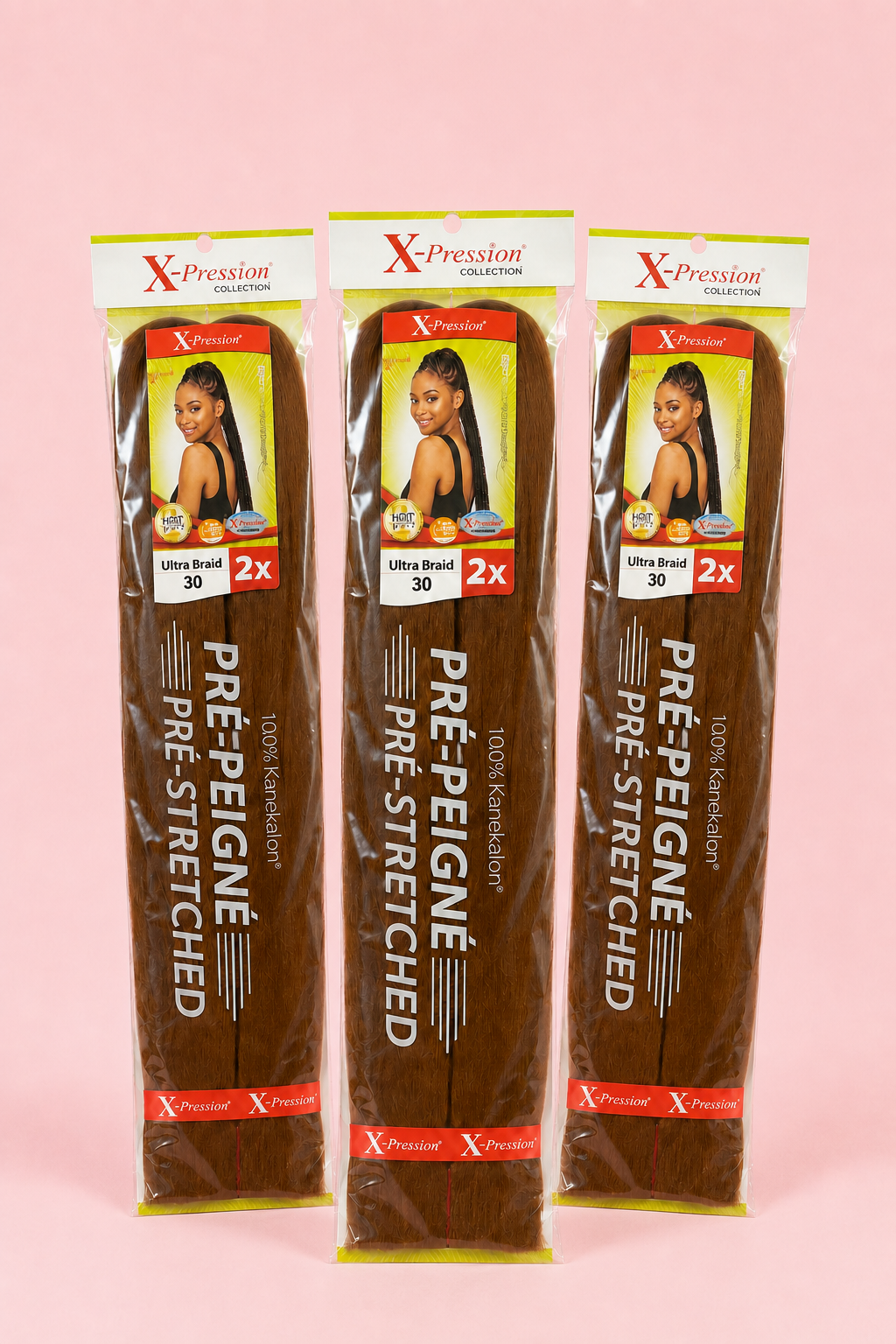 X‑Pression 30 pré-peignées couleur