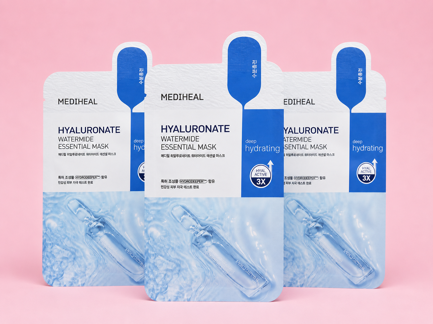Lot de 3 Masques Hyaluronate Mediheal