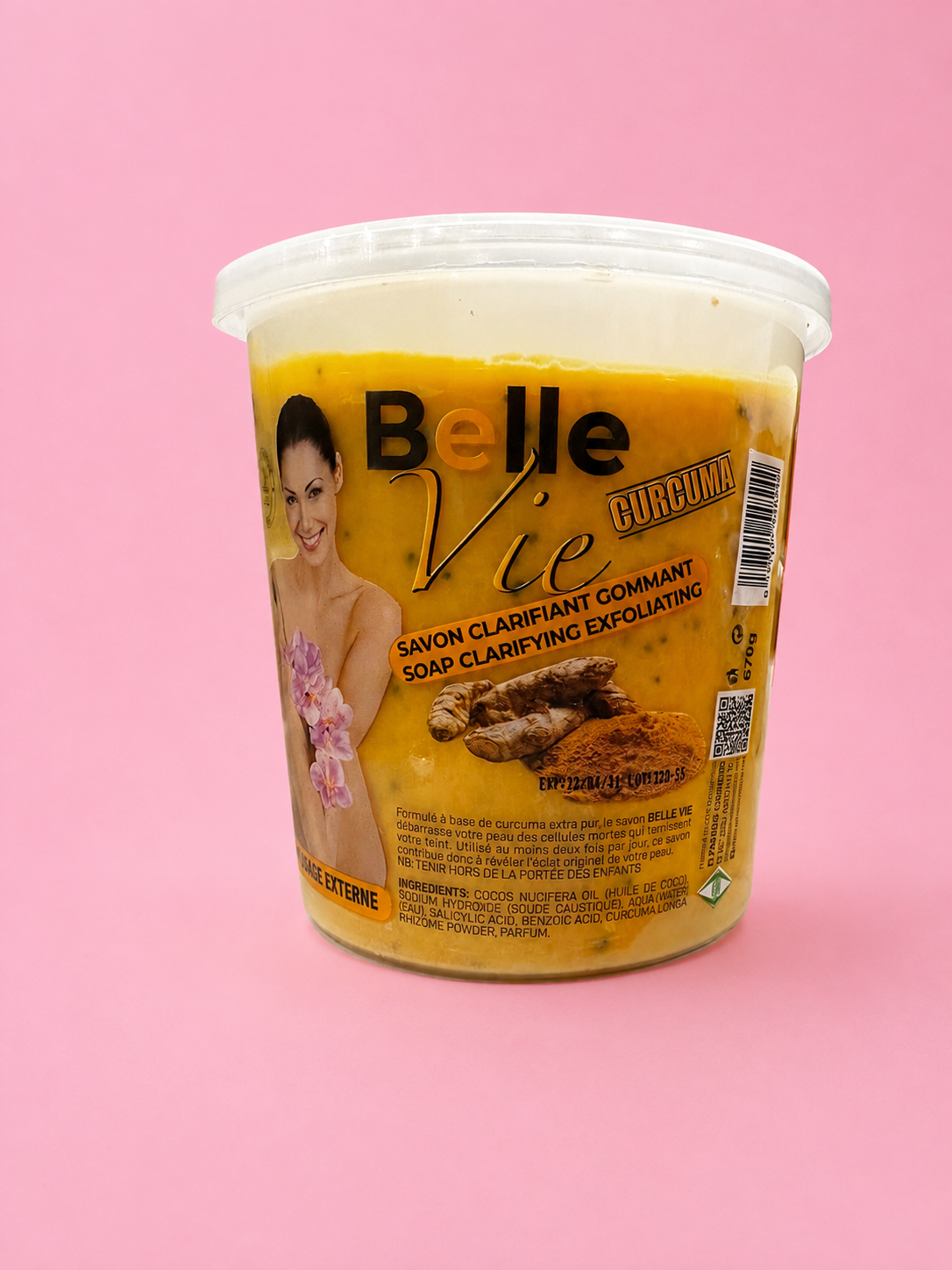 Savon Clarifiant Gommant Belle Vie au Curcuma