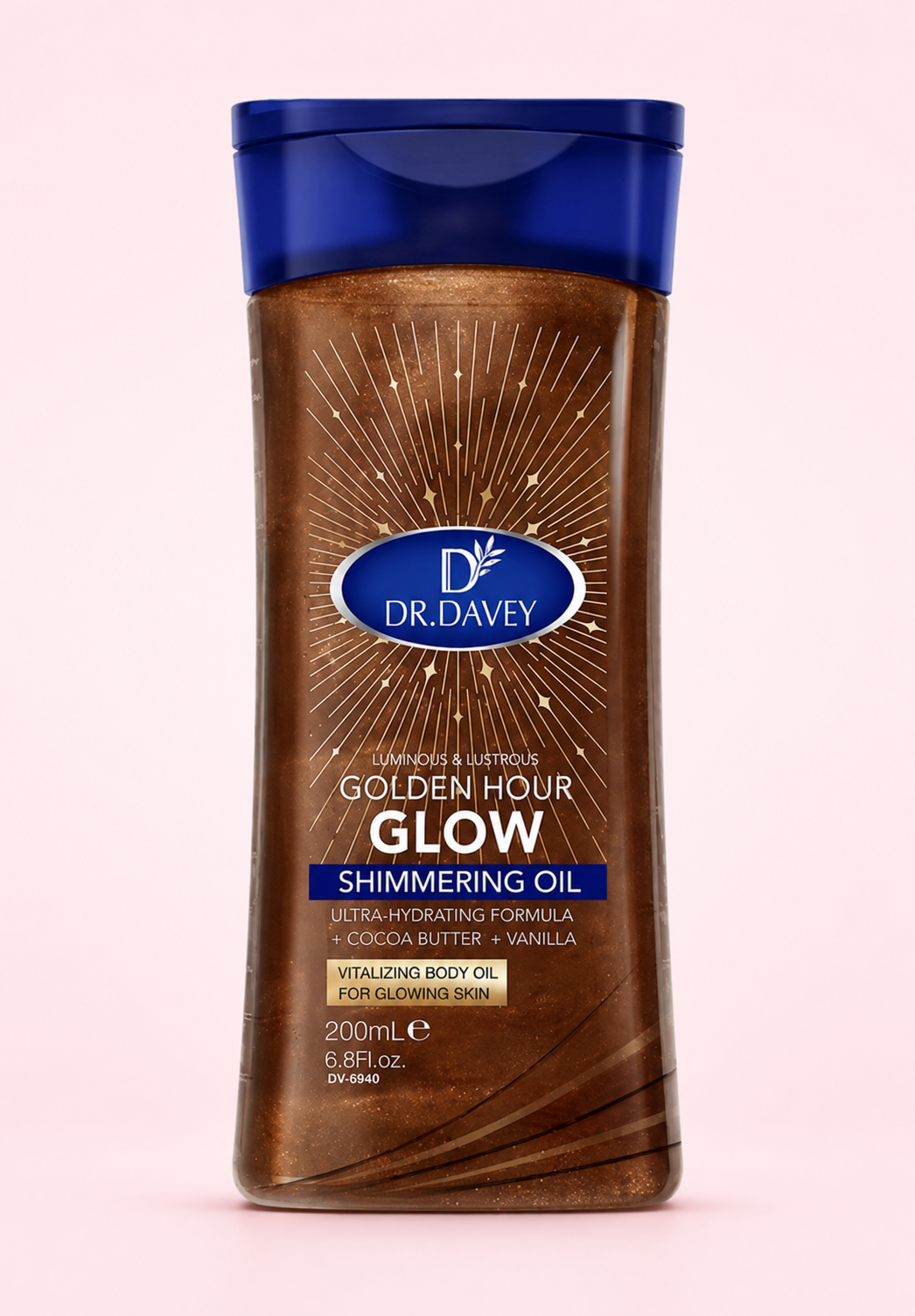 Huile scintillante Golden Hour Glow – Dr. Davey
