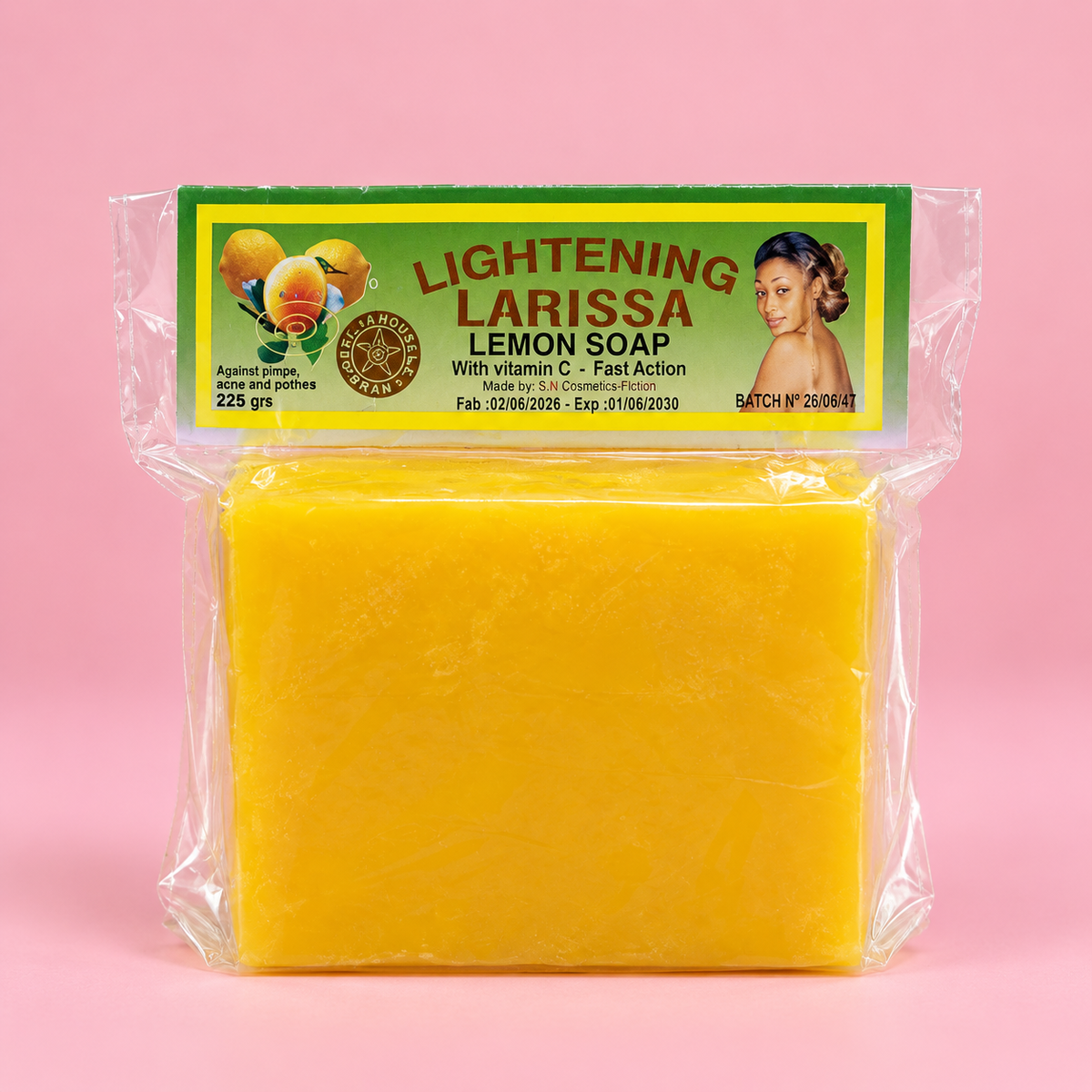 Savon Larissa au Citron et Vitamine C – 225 g