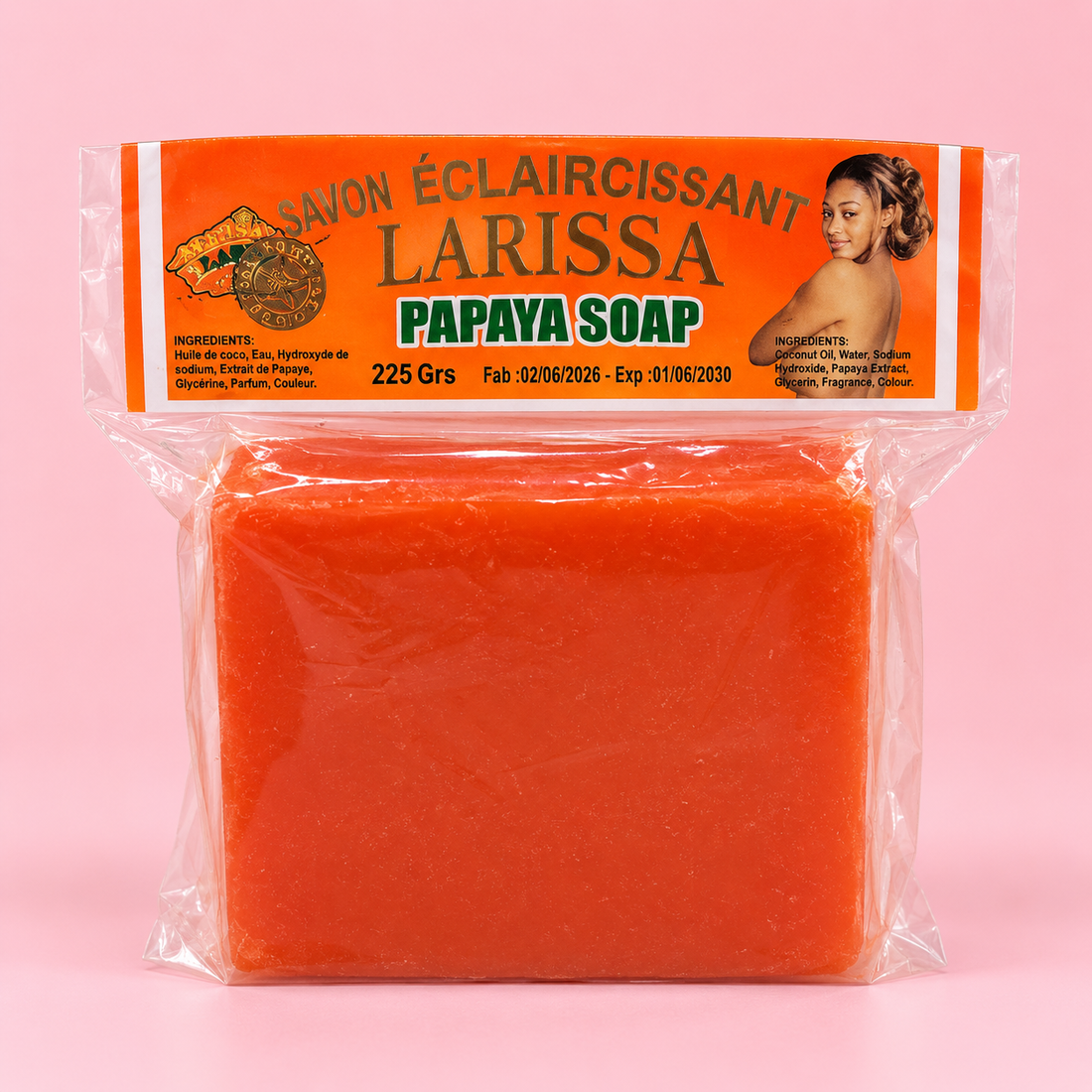 Savon Larissa à la Papaye – 225 g